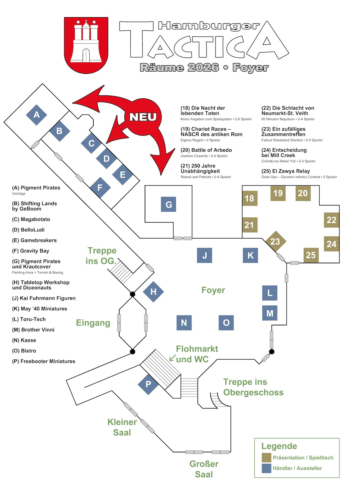 Raumpläne 2026 - Hamburger Tactica 2026