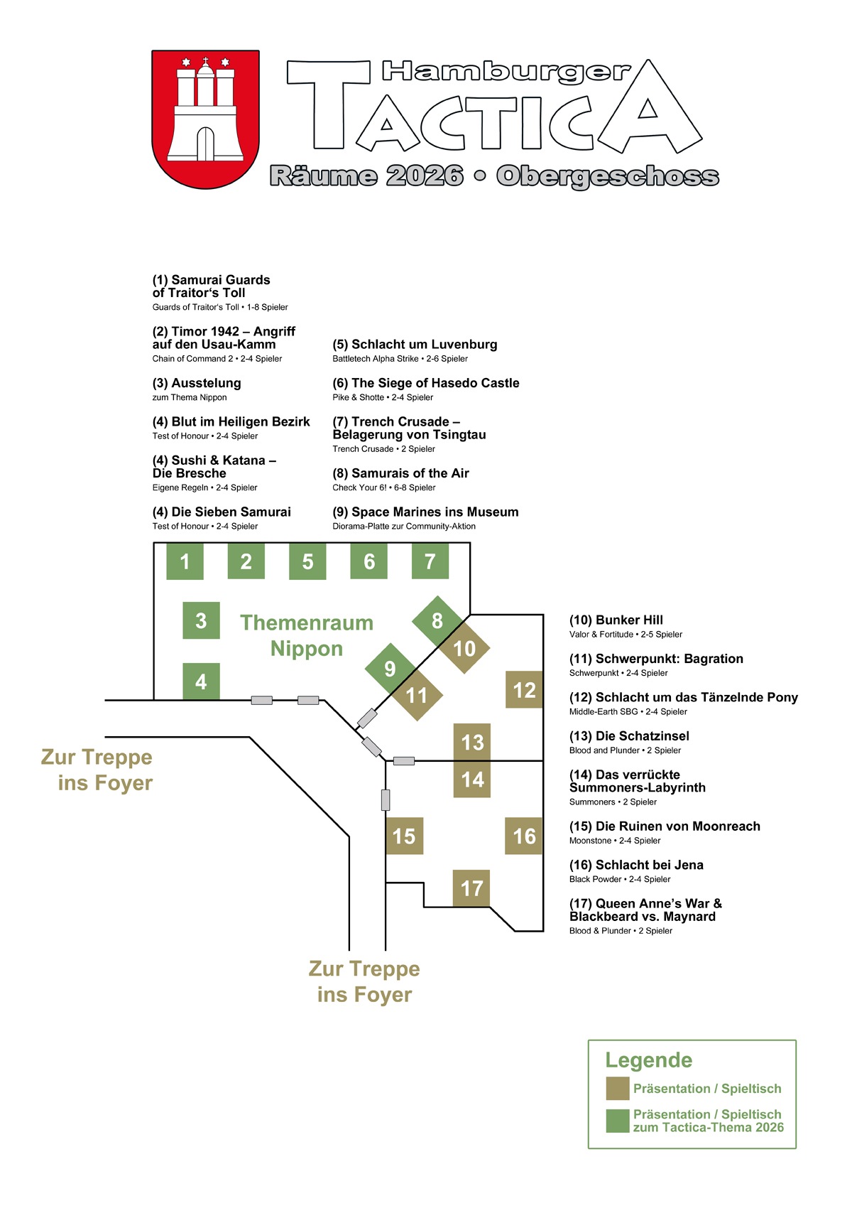 Raumpläne 2026 - Hamburger Tactica 2026
